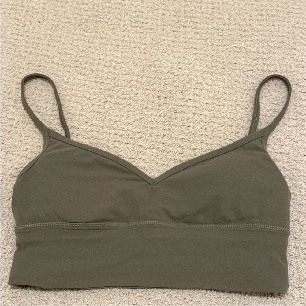 lululemon athletica Olive V-Neck Lightweight Bralette